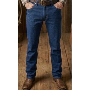Vintage Wrangler Blue Jeans Men's Size 32x30 Cowboy Cut  Straight 100% Cotton